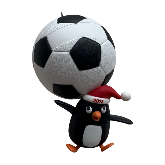 2013 Soccer Star Hallmark Ornament (Penguin) QXG1022 Image1