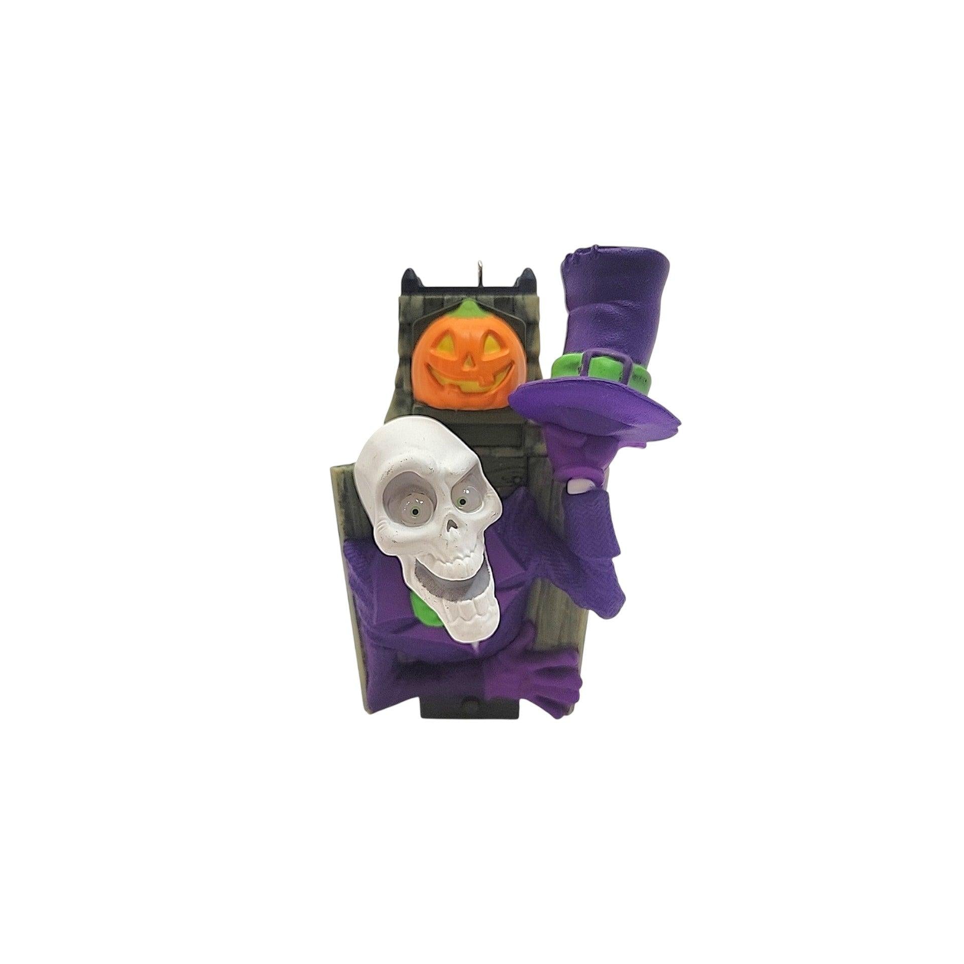 2013 Stand-Up Skeleton (Happy Halloween!) Hallmark Ornament QFO5202 Image1