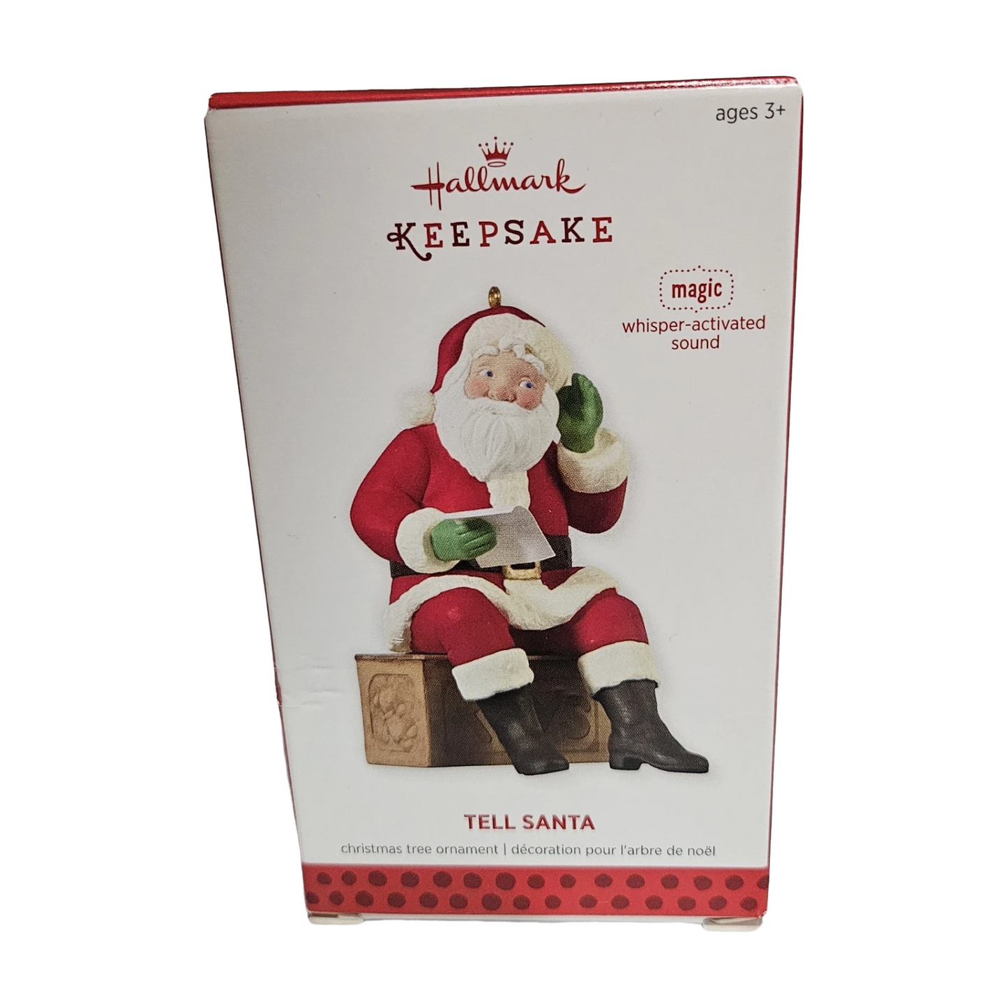 2013 Tell Santa Hallmark Ornament (Santa Claus) QXG1542 Image2