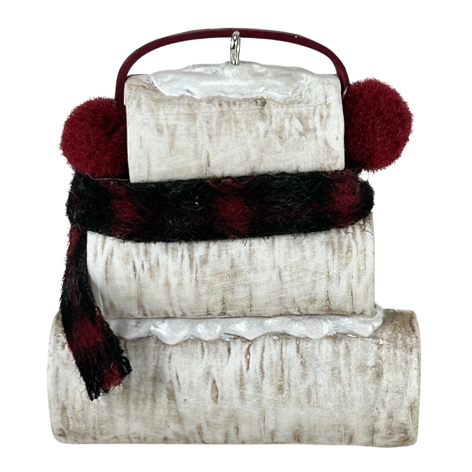 2014 Birch Log Snowman Hallmark Ornament (Snowmen) QGO1646