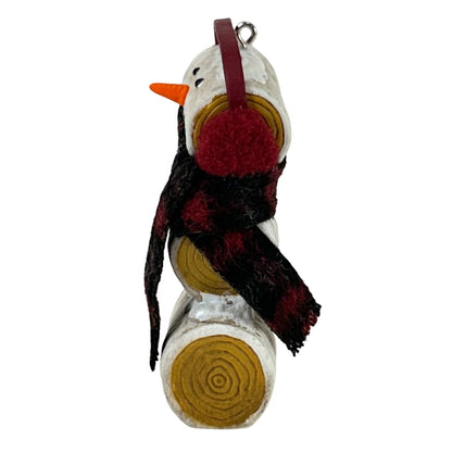 2014 Birch Log Snowman Hallmark Ornament (Snowmen) QGO1646