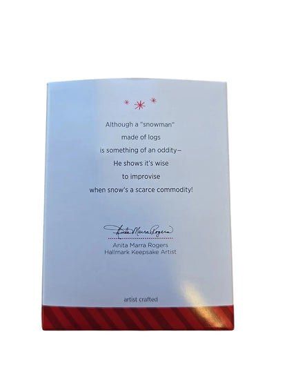 2014 Birch Log Snowman Hallmark Ornament (Snowmen) QGO1646