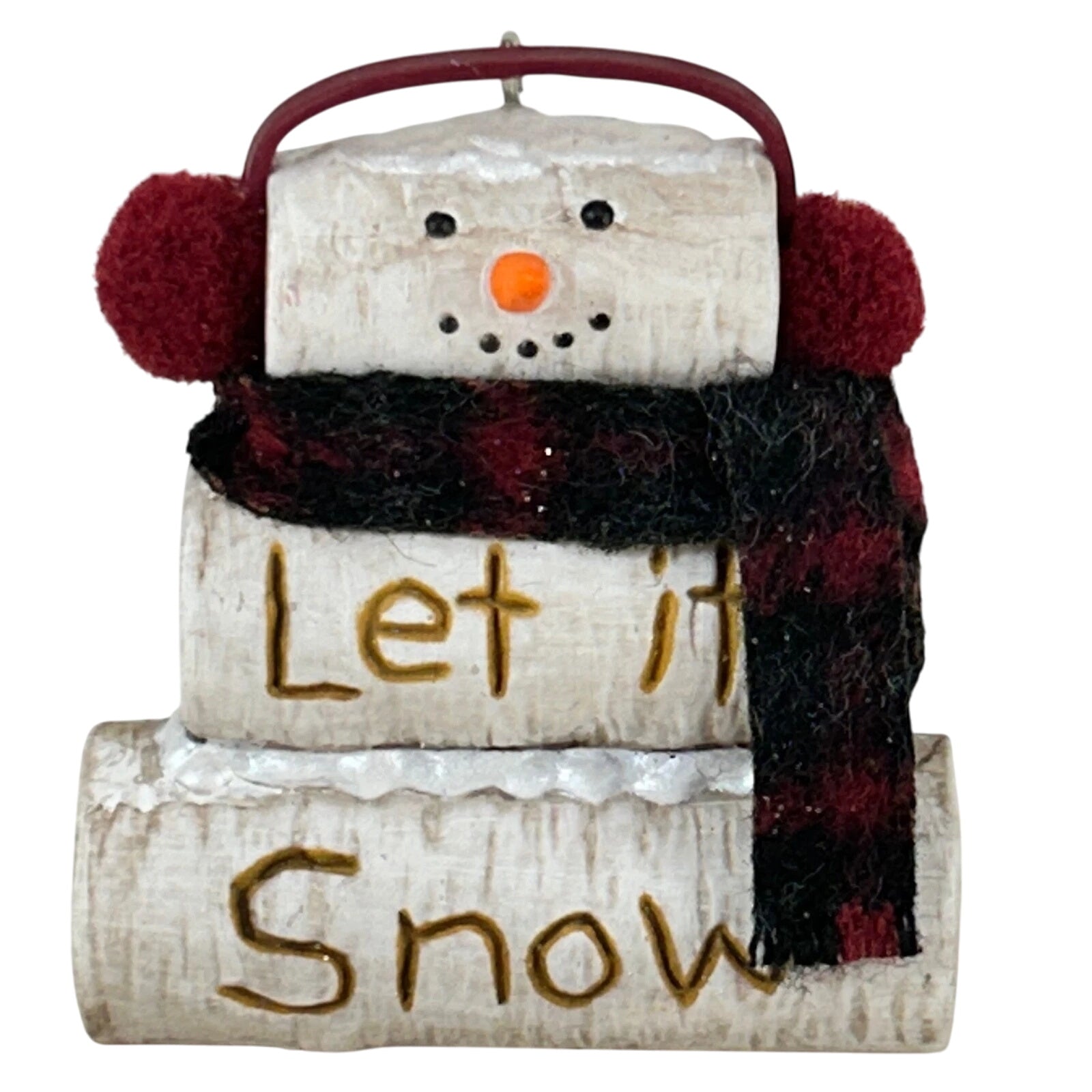2014 Birch Log Snowman Hallmark Ornament (Snowmen) QGO1646