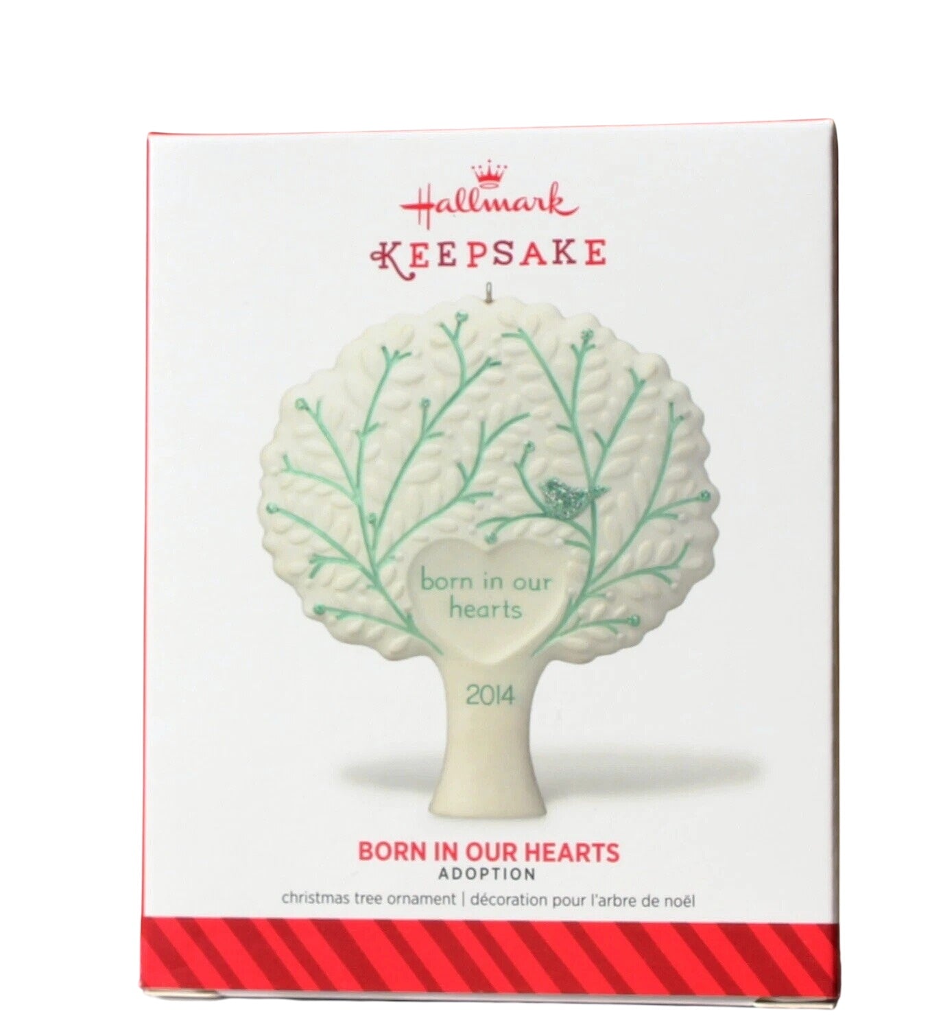 2014 Born In Our Hearts Hallmark Ornament (Heart) QGO1136