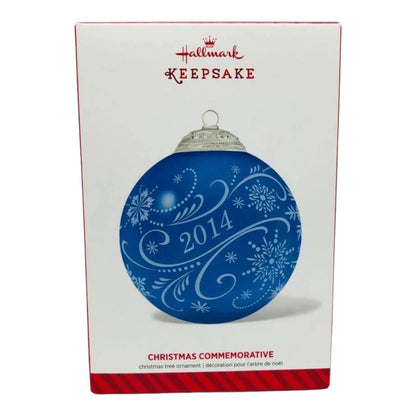 2014 Christmas Commemorative #2 Hallmark Ornament (Glass Ball) QX9223