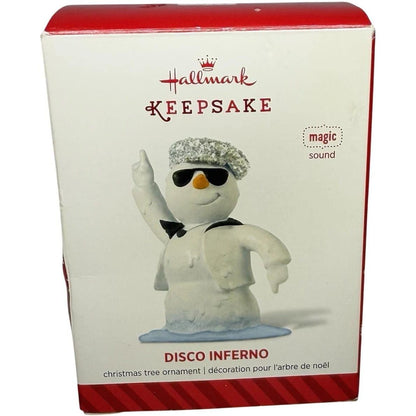 2014 Disco Inferno Hallmark Ornament (Snowman) QGO1243