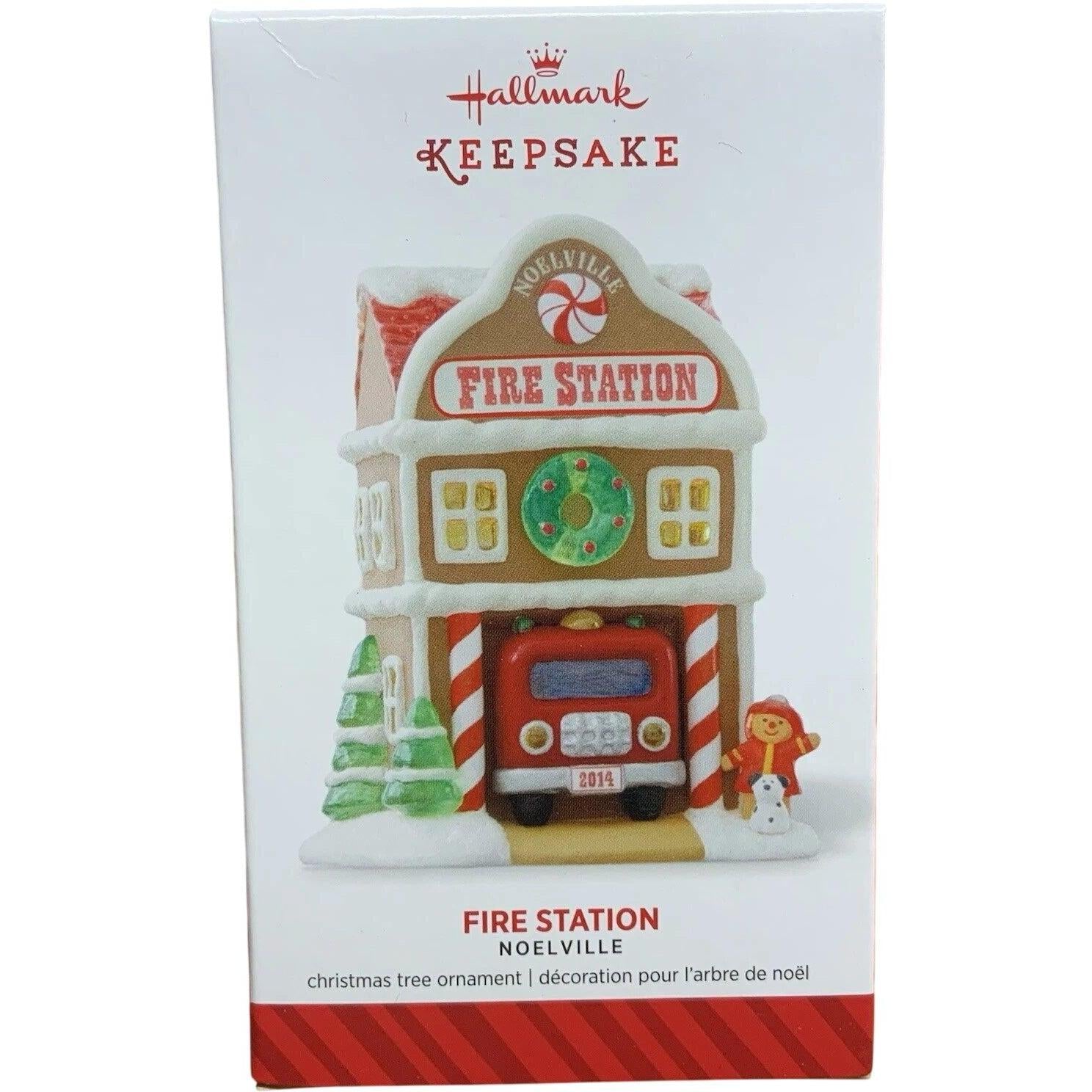 2014 Fire Station Hallmark Ornament (Noelville) QX9116