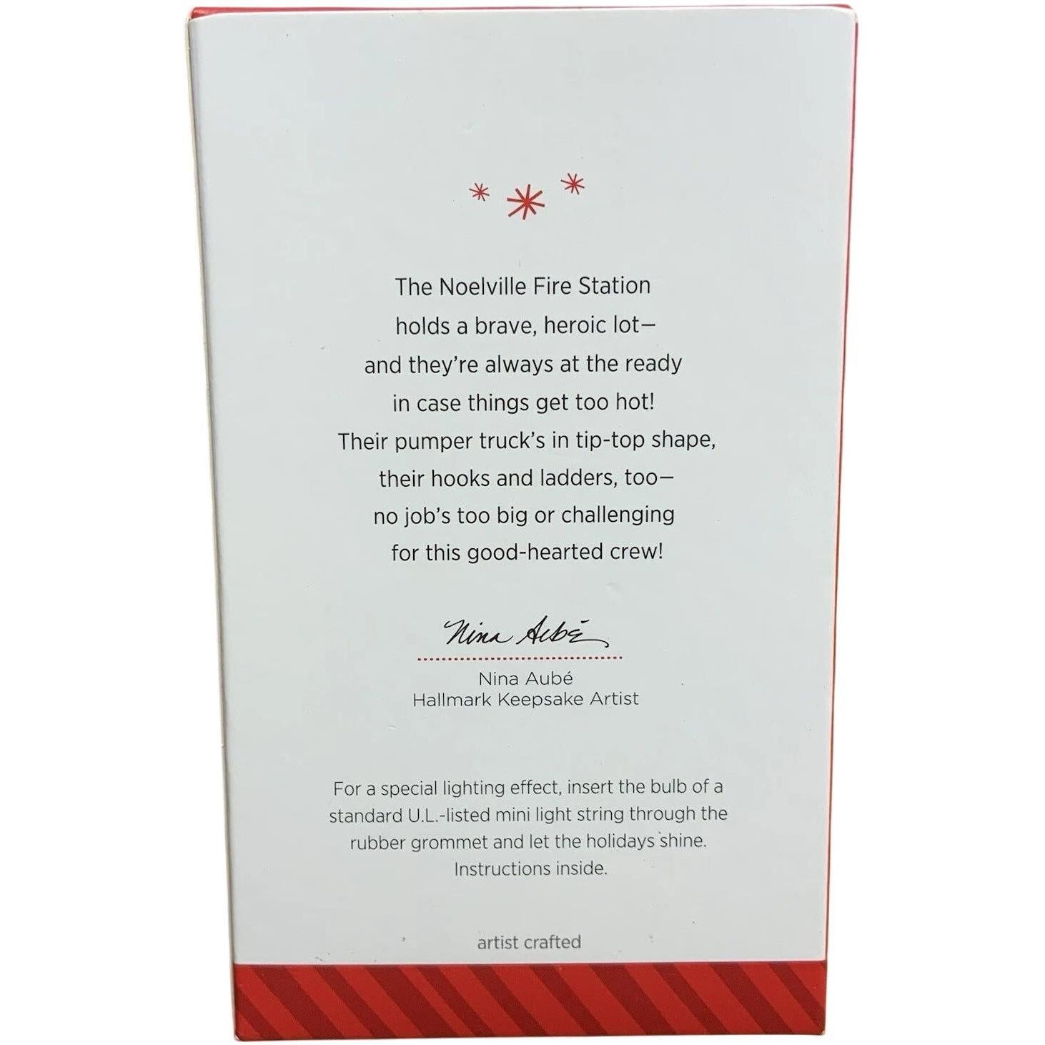 2014 Fire Station Hallmark Ornament (Noelville) QX9116