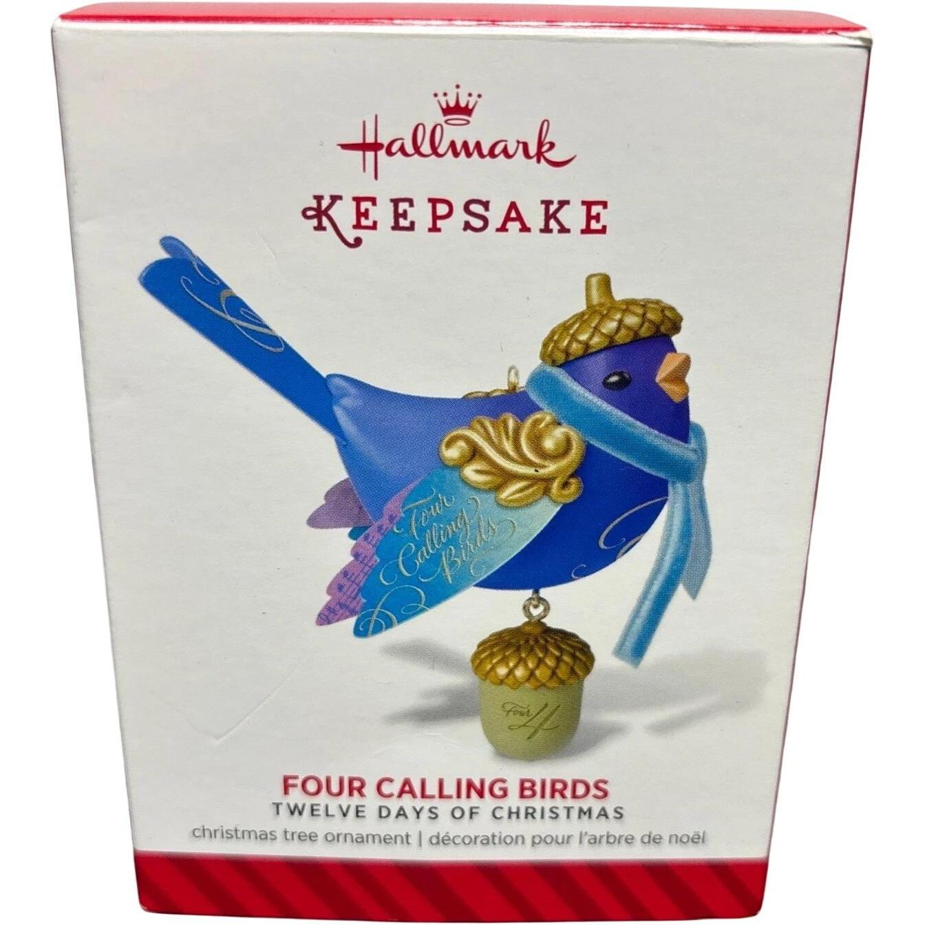 2014 Four Calling Birds Hallmark Ornament (Twelve Days of Christmas) QX9103