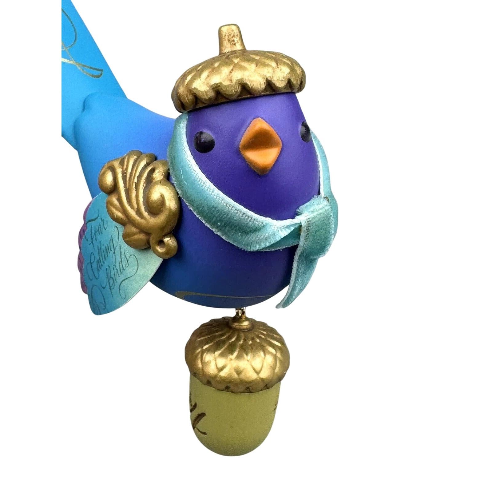 2014 Four Calling Birds Hallmark Ornament (Twelve Days of Christmas) QX9103