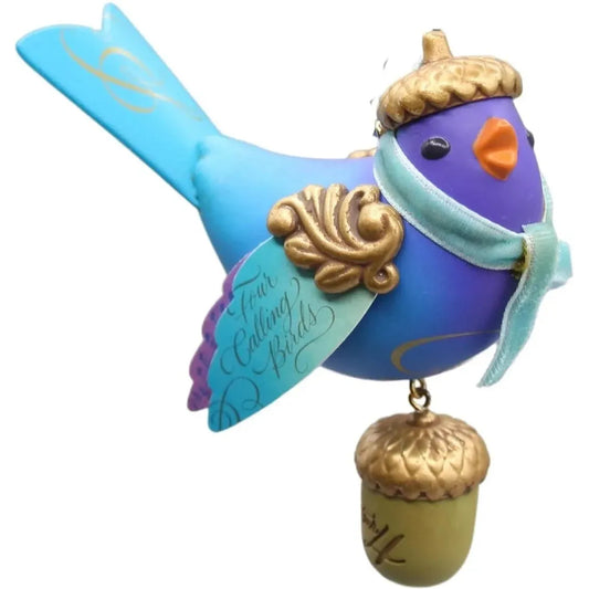 2014 Four Calling Birds Hallmark Ornament (Twelve Days of Christmas) QX9103