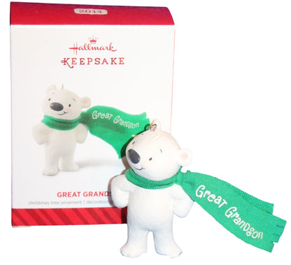 2014 Great GrandSon Hallmark Ornament (Polar Bear) QGO1503