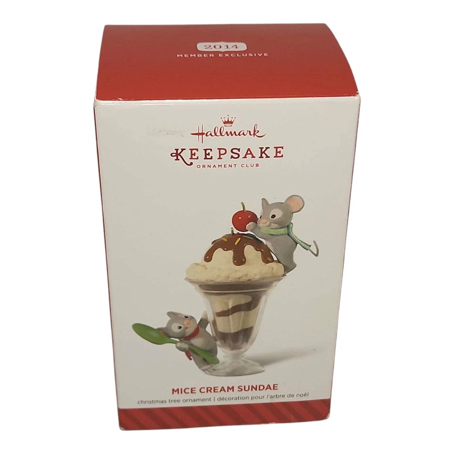 2014 Mice Cream Sundae Hallmark Ornament (Eat & Drink) QXC5078