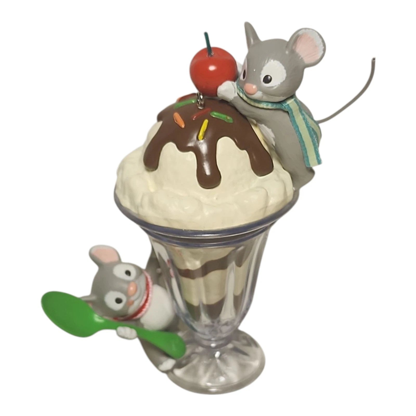 2014 Mice Cream Sundae Hallmark Ornament (Eat & Drink) QXC5078