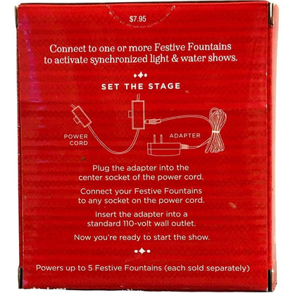 2014 Power Cord Hallmark Ornament (Works with Festive Fountains) XKT1499