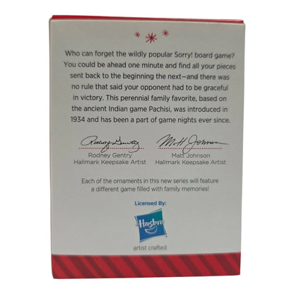 2014 SORRY! Hallmark Ornament (Family Game Night) QX9246
