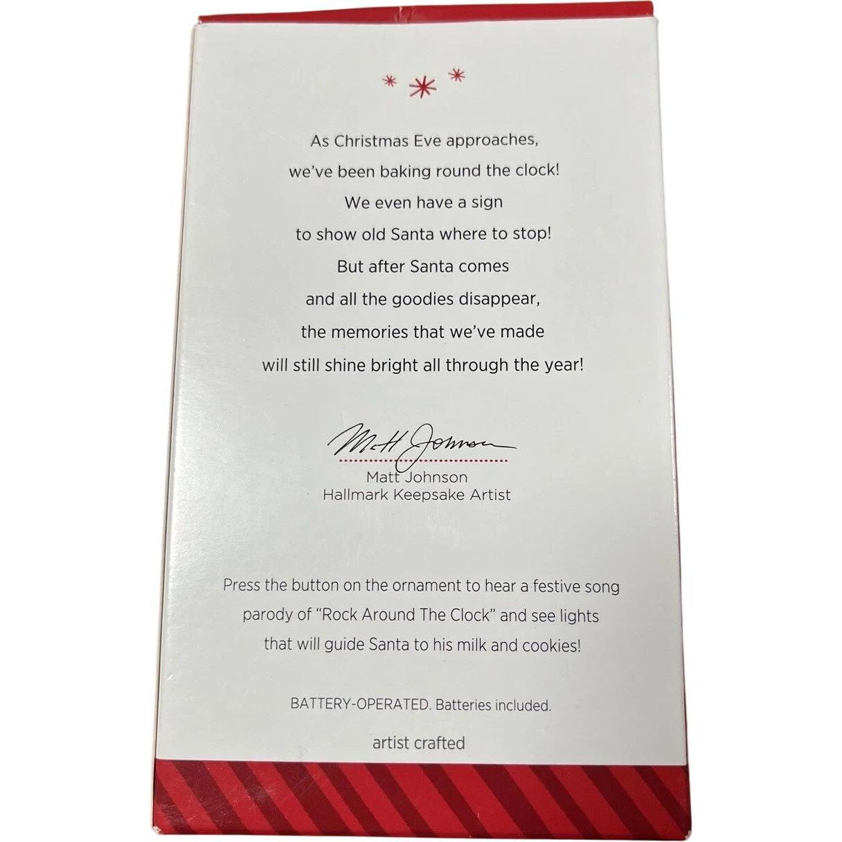 2014 Santa Stop Here Hallmark Ornament (Cookie 'n' Milk) QGO1436