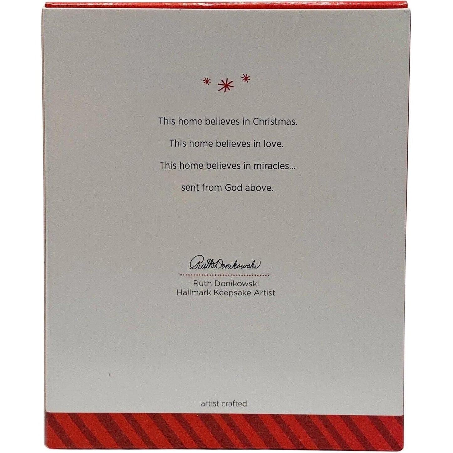 2014 This Home Believes Hallmark Ornament (Wreath) QGO1623