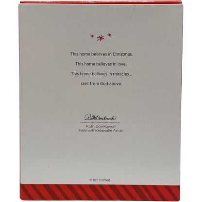 2014 This Home Believes Hallmark Ornament (Wreath) QGO1623