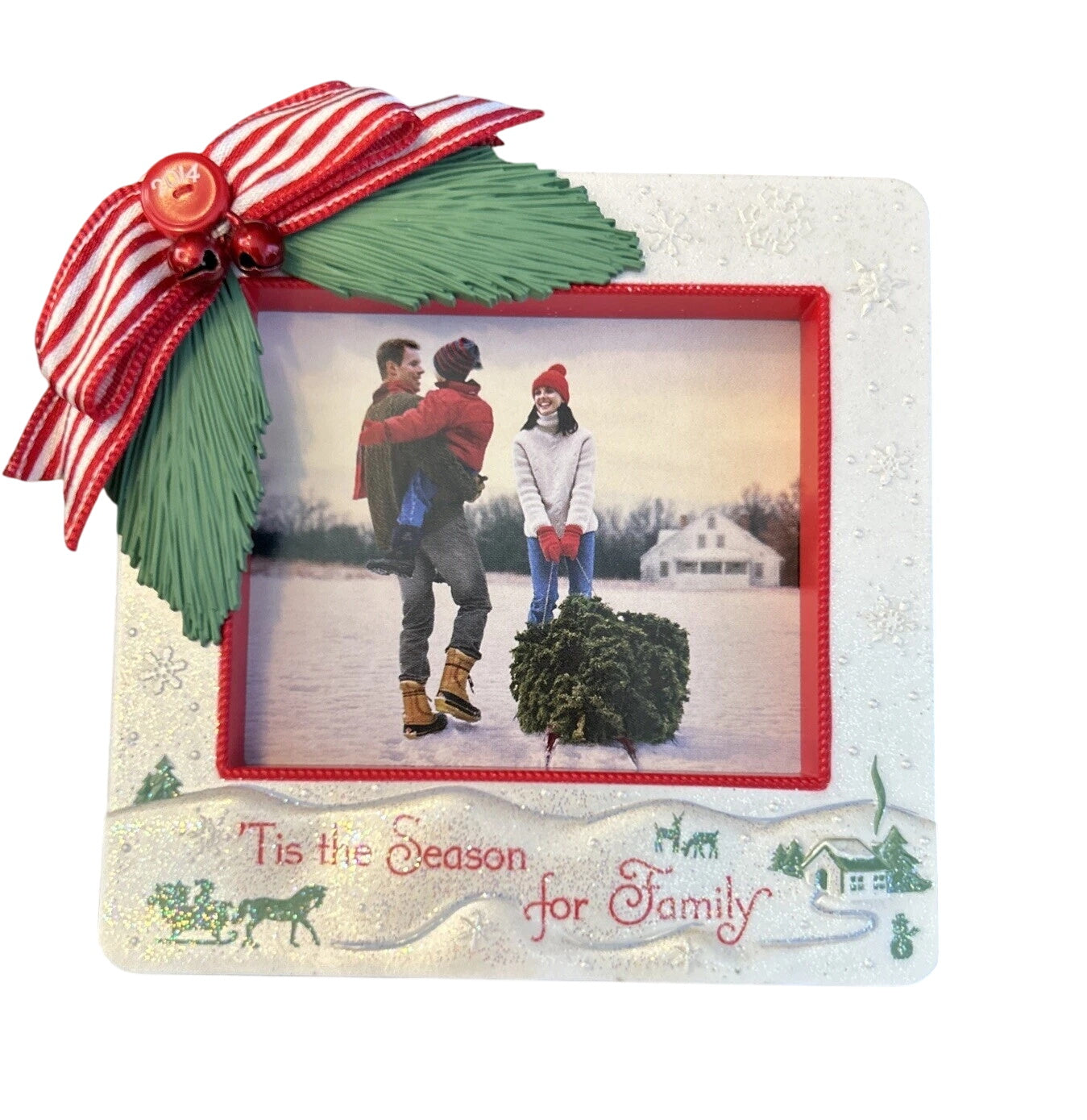 2014 Tis The Season For Family Hallmark Ornament (Photo Holder) QGO1056