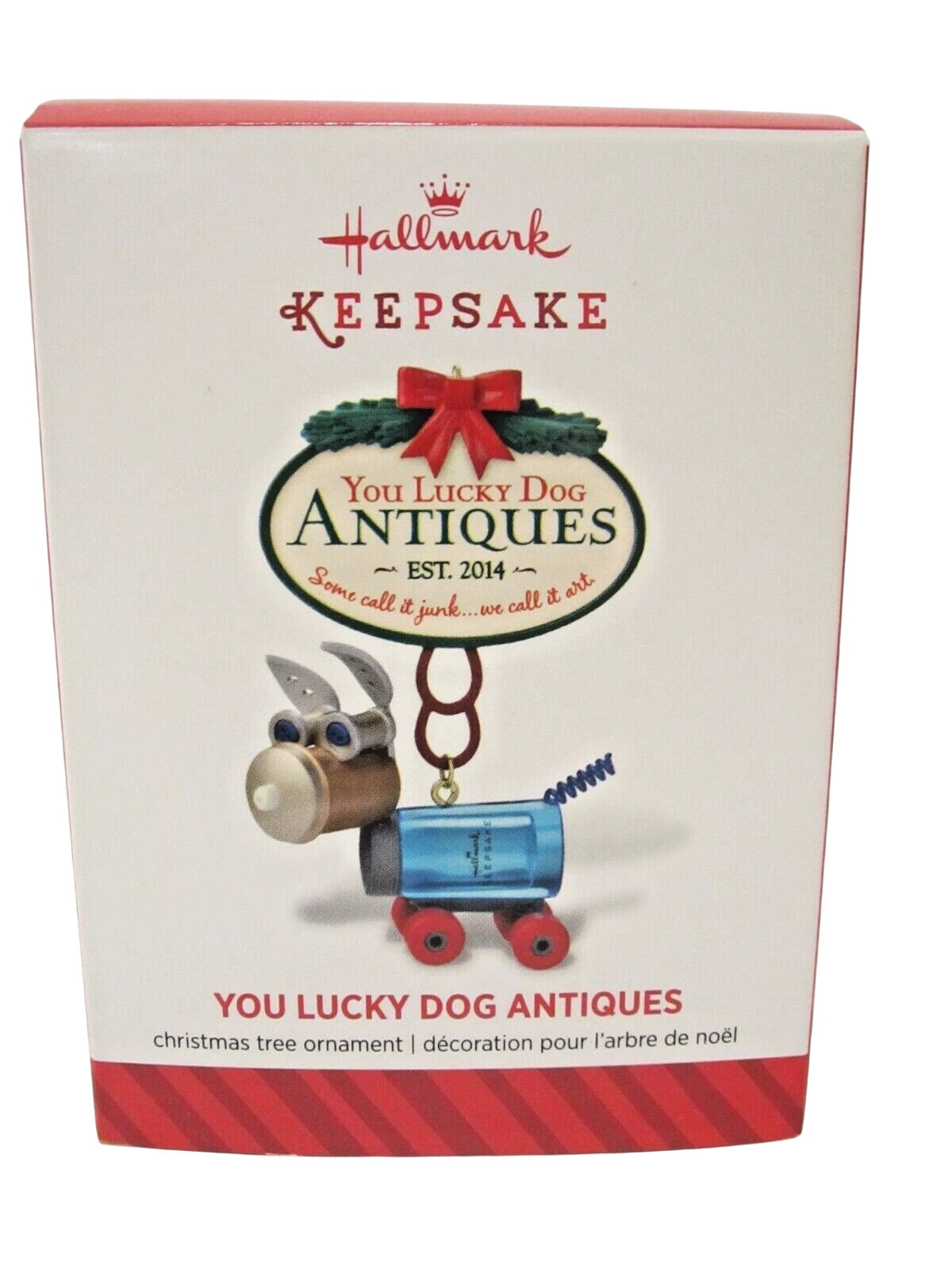 2014 You Lucky Dog Antiques Hallmark Ornament (Junk Art) QGO1496