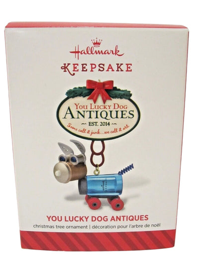 2014 You Lucky Dog Antiques Hallmark Ornament (Junk Art) QGO1496
