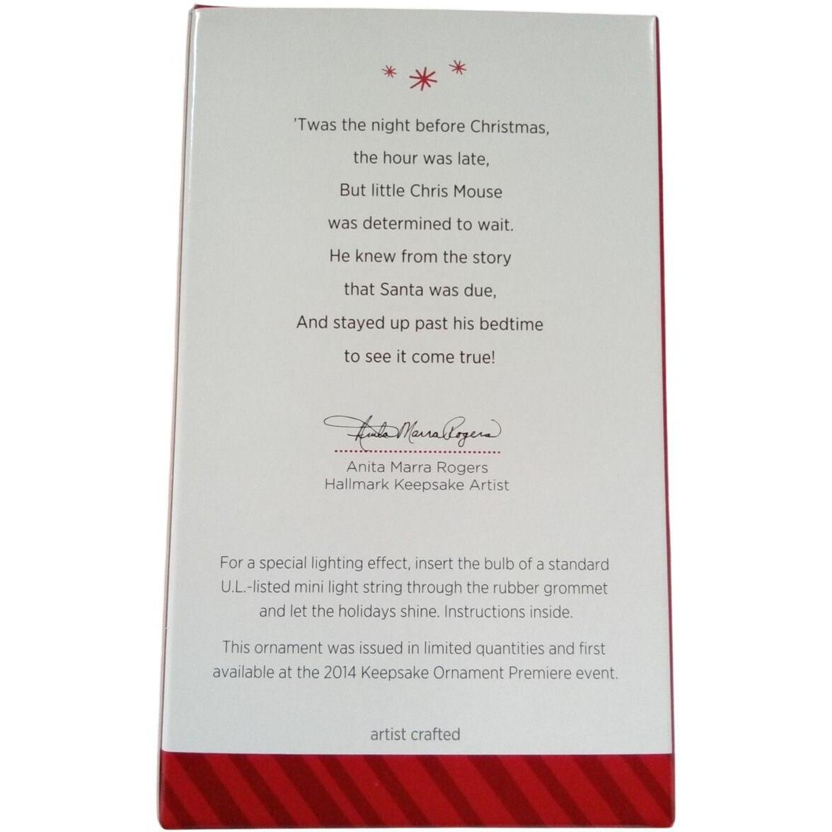 2014 A Chris Mouse Christmas Hallmark Ornament (Chris Mouse) QXE3766