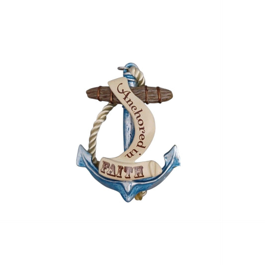 2014 Anchored in Faith (Cross) Hallmark Ornament QGO1343 Image1