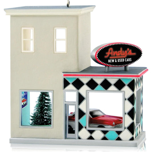 2014 Andy's Cars Hallmark Ornament (Nostalgic Houses and Shops) QX9143