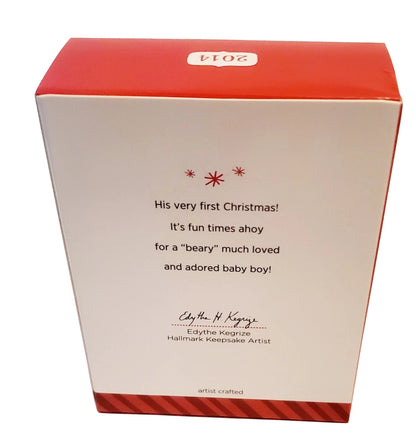 2014 Baby Boy's First Christmas Hallmark Ornament (Baby's First Christmas) QGO1033