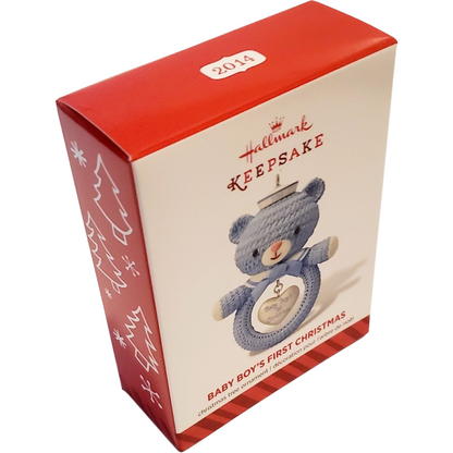 2014 Baby Boy's First Christmas Hallmark Ornament (Baby's First Christmas) QGO1033