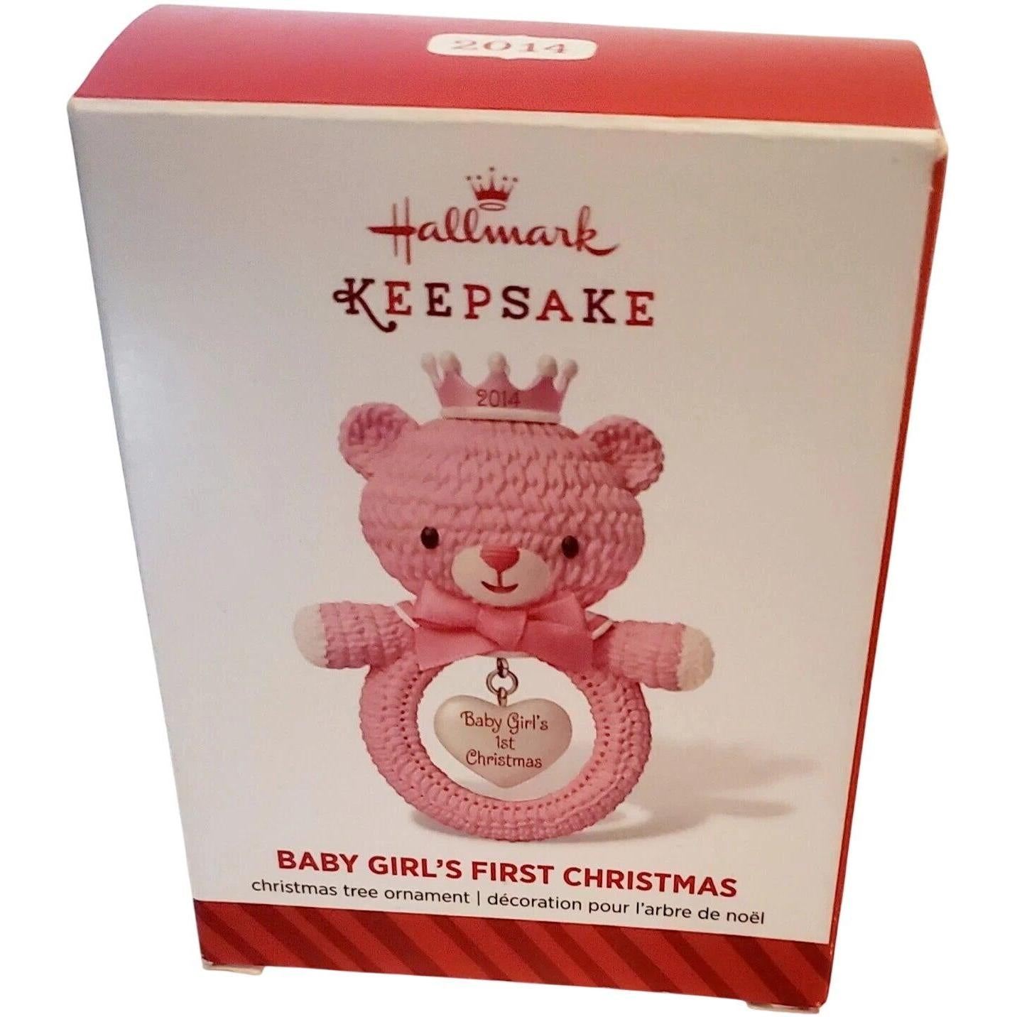 2014 Baby Girl's First Christmas Hallmark Ornament (Baby's First Christmas) QGO1026