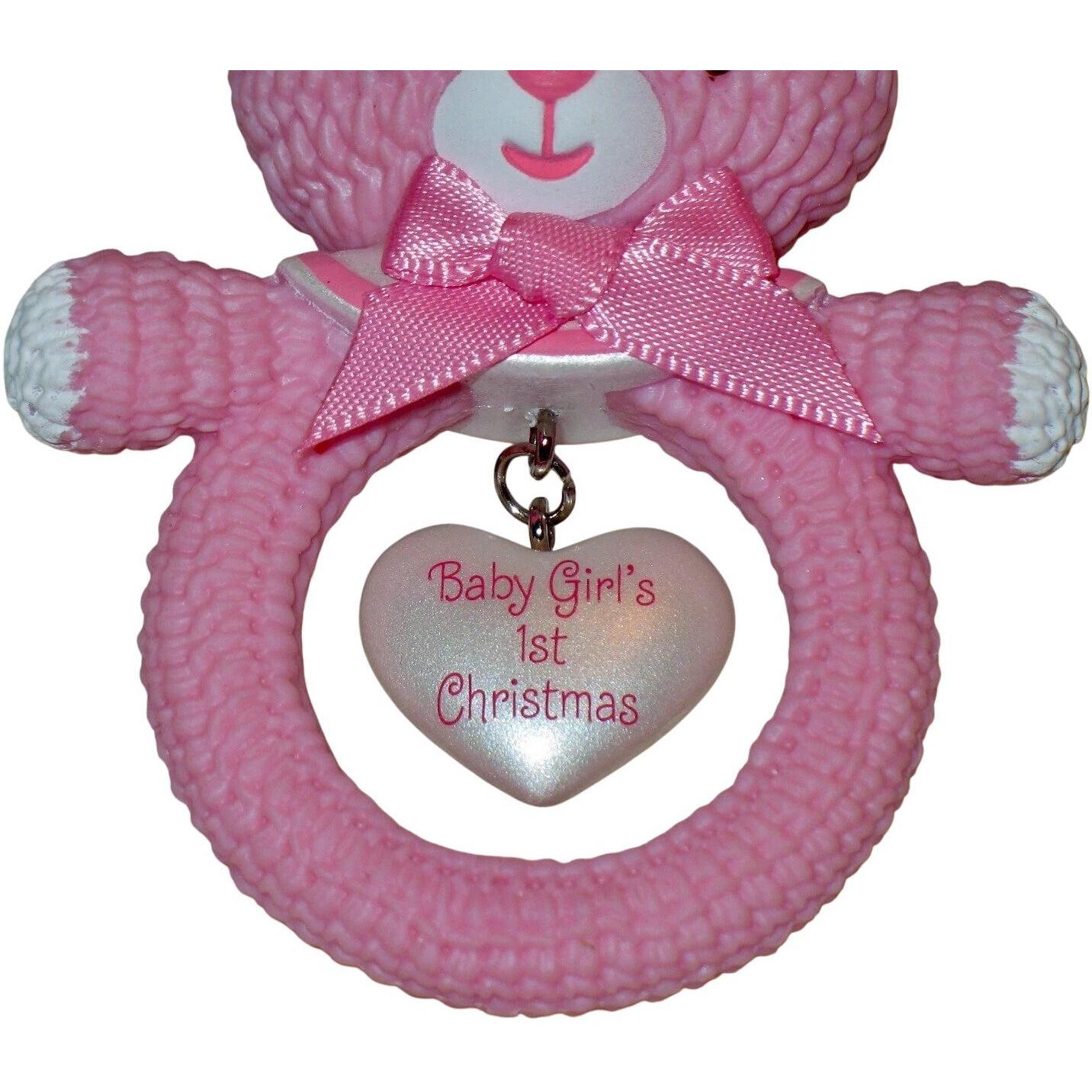 2014 Baby Girl's First Christmas Hallmark Ornament (Baby's First Christmas) QGO1026