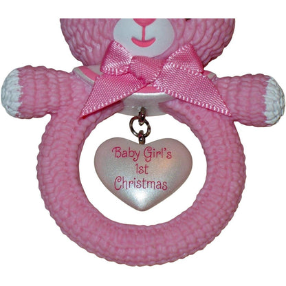 2014 Baby Girl's First Christmas Hallmark Ornament (Baby's First Christmas) QGO1026