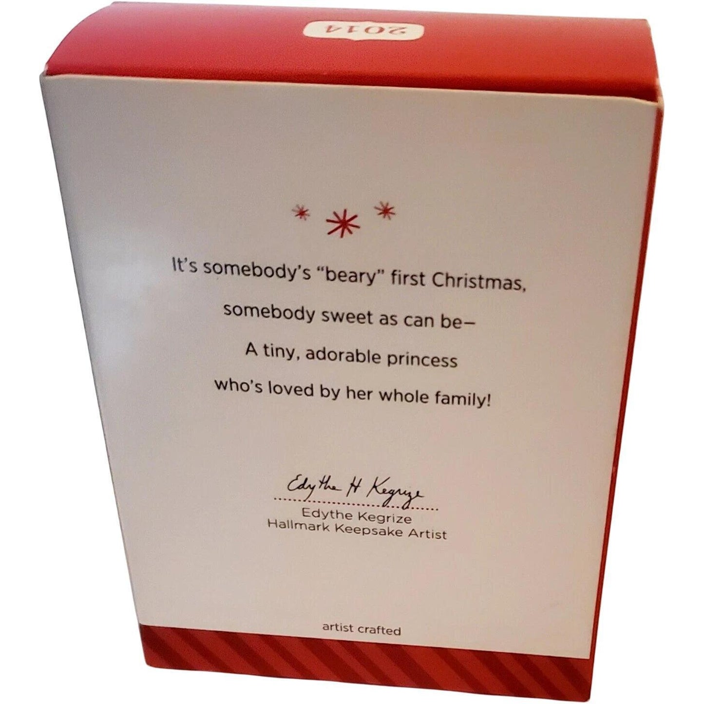 2014 Baby Girl's First Christmas Hallmark Ornament (Baby's First Christmas) QGO1026