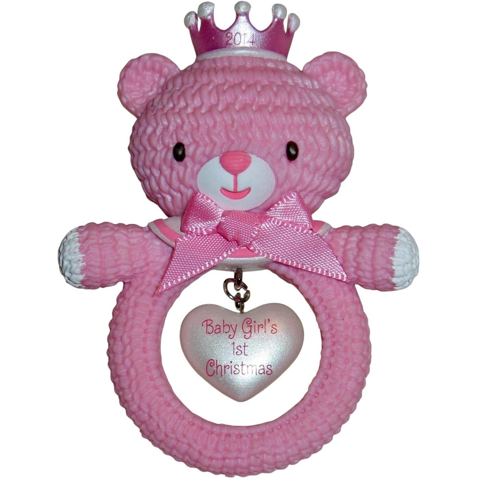 2014 Baby Girl's First Christmas Hallmark Ornament (Baby's First Christmas) QGO1026