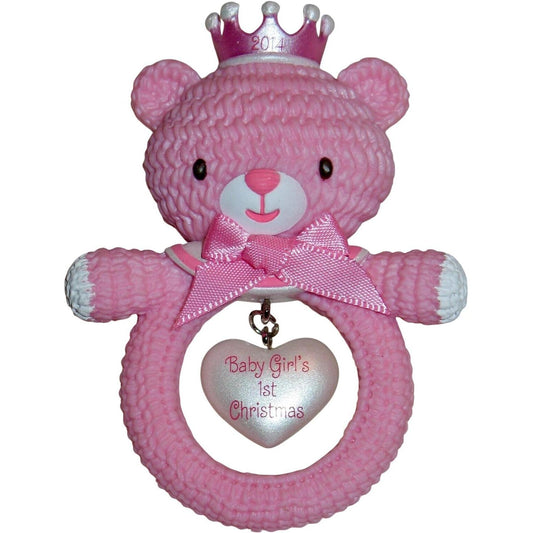 2014 Baby Girl's First Christmas Hallmark Ornament (Baby's First Christmas) QGO1026