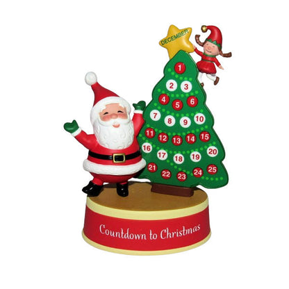 2014 Countdown With Merry The Elf Hallmark Ornament (Santa Claus) QGO1433