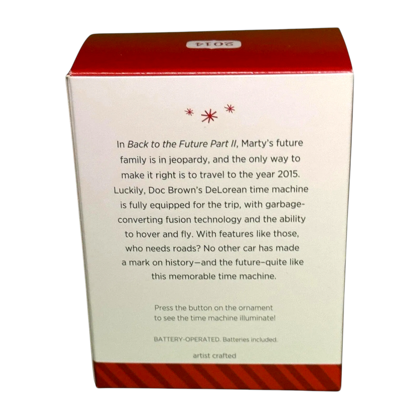 2014 Flying Time Machine Hallmark Ornament (Back to the Future) QXI2746