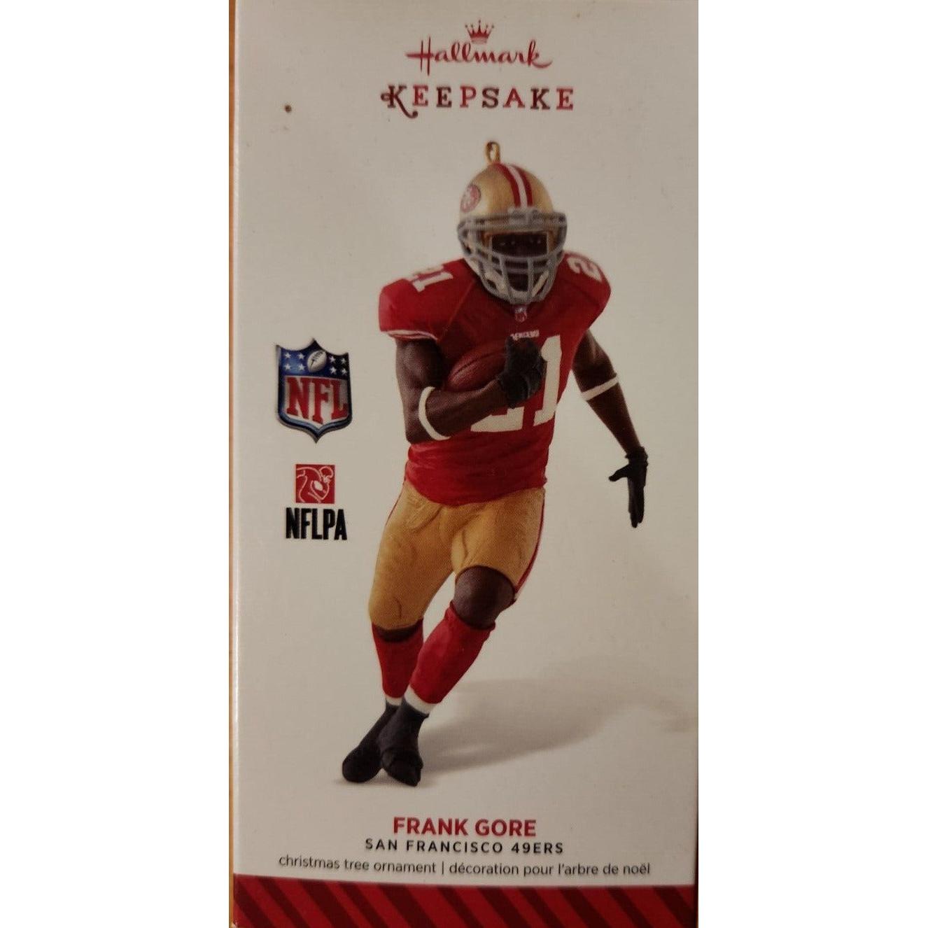 2014 Frank Gore Hallmark Ornament (Football Legends) QXI2826