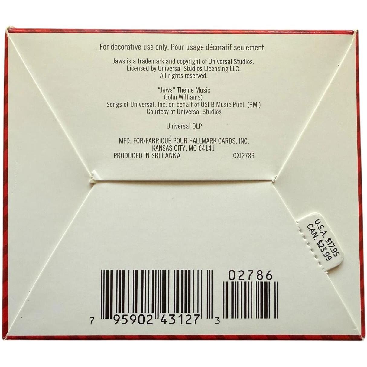 2014 Great White Menace Hallmark Ornament (Jaws) QXI2786