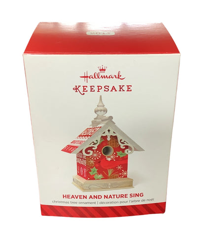2014 Heaven and Nature Sing Hallmark Ornament (Birdhouse) QGO1586