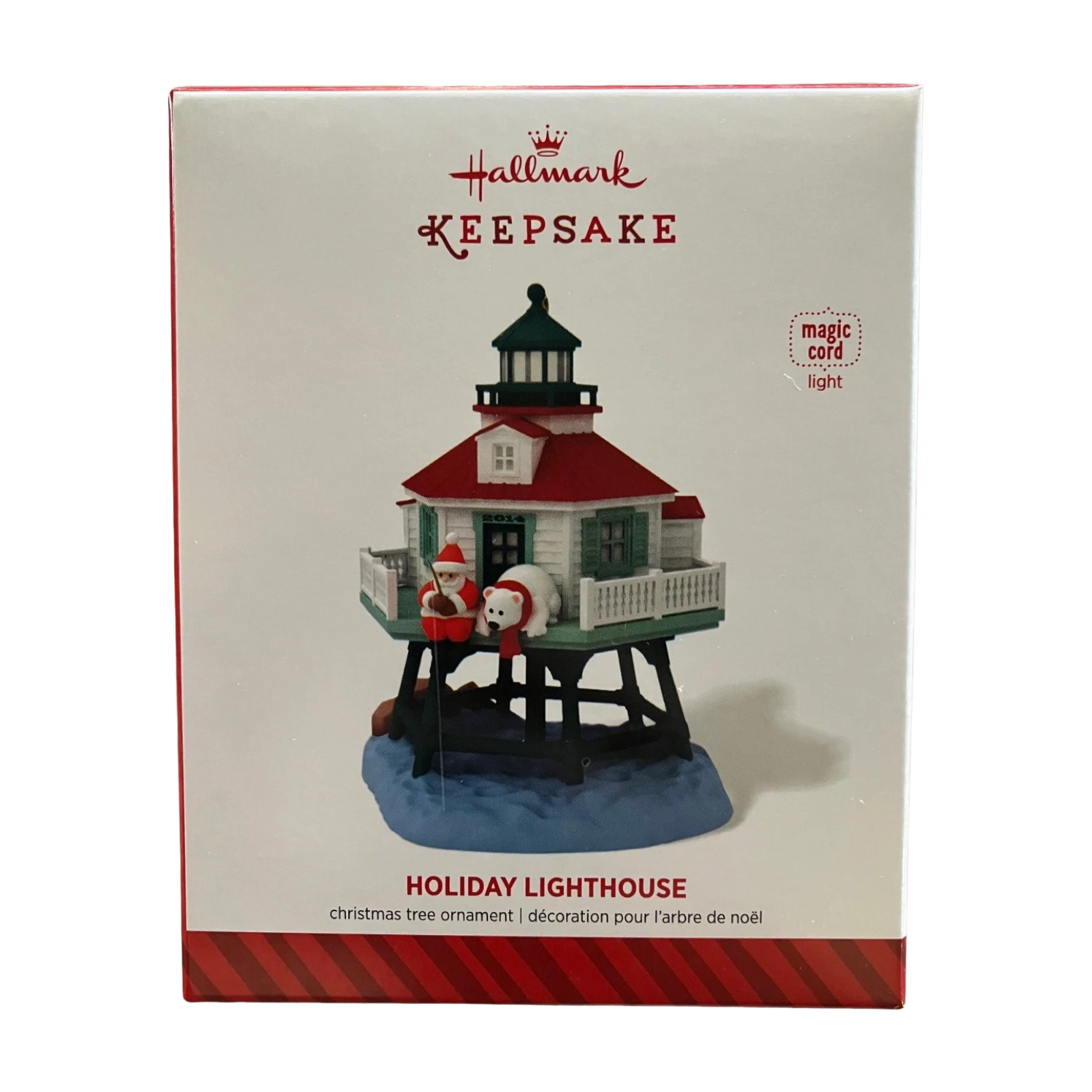 2014 Holiday Lighthouse Hallmark Ornament (Holiday Lighthouse) QX9156 Image2