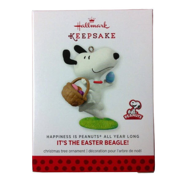2014 It's The Easter Beagle! Hallmark Ornament (Happiness is Peanuts) QX9842