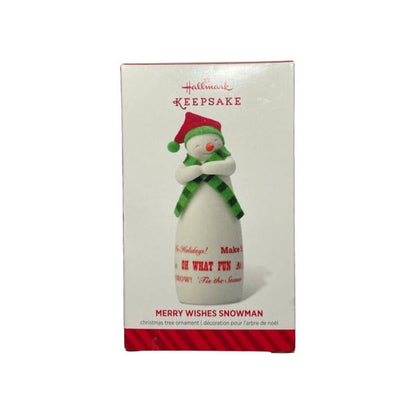 2014 Merry Wishes Snowman Hallmark Ornament (Snowman) VIP1401