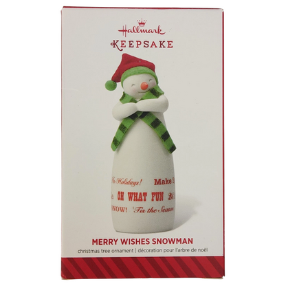 2014 Merry Wishes Snowman Hallmark Ornament (Snowman) VIP1401 Image2