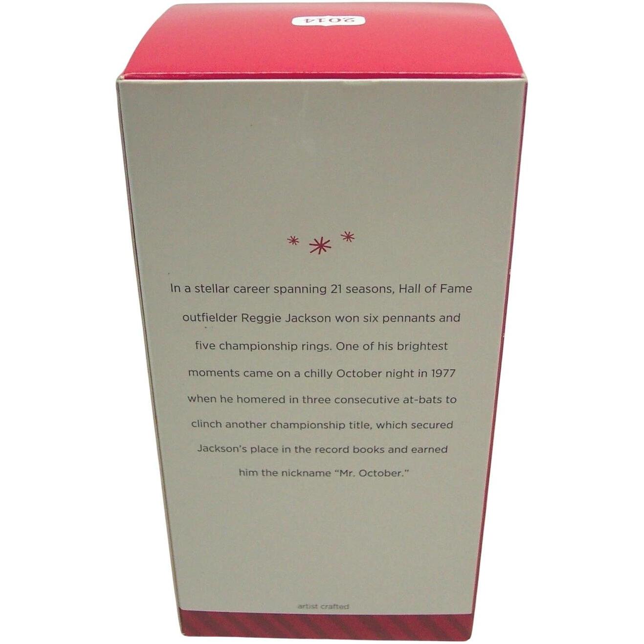 2014 "Mr. October" Reggie Jackson Hallmark Ornament (At the Ballpark) QXI2743