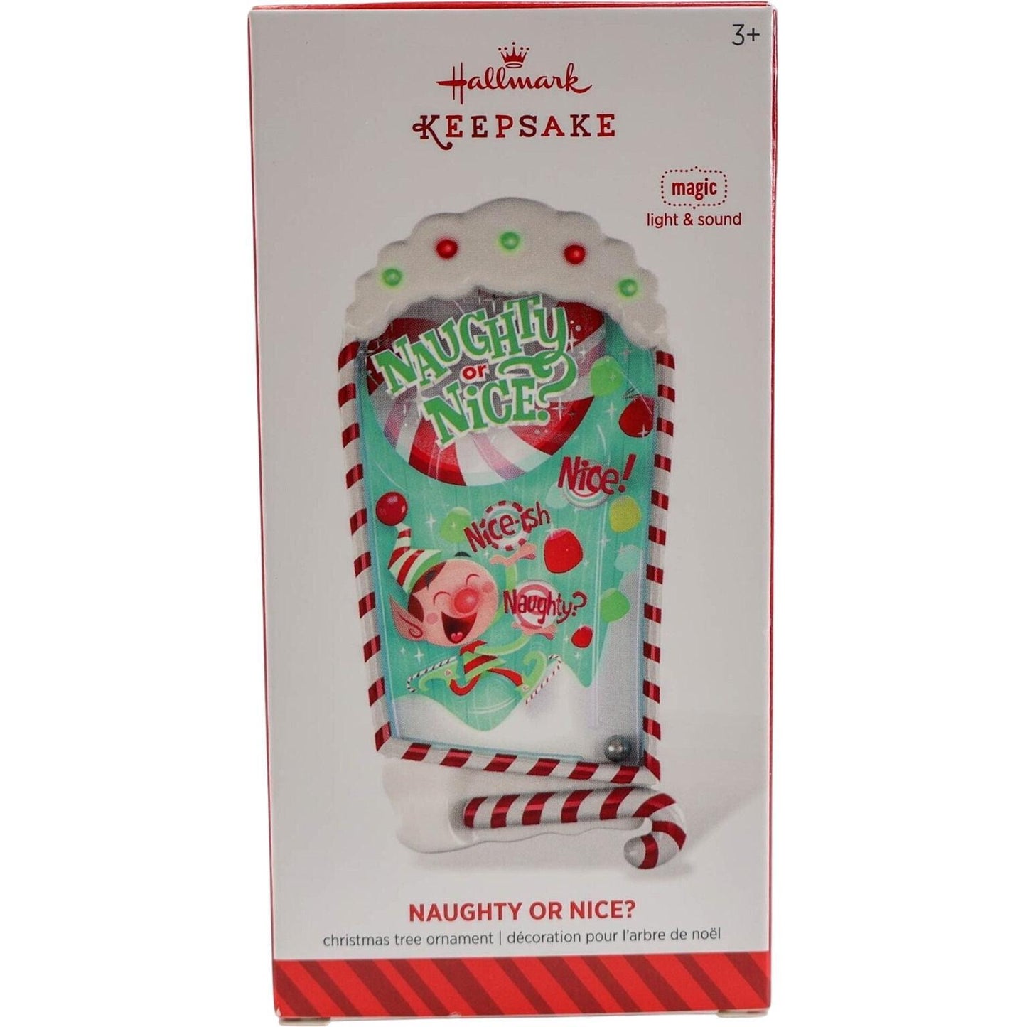 2014 Naughty or Nice? Hallmark Ornament (Pinball) QGO1416