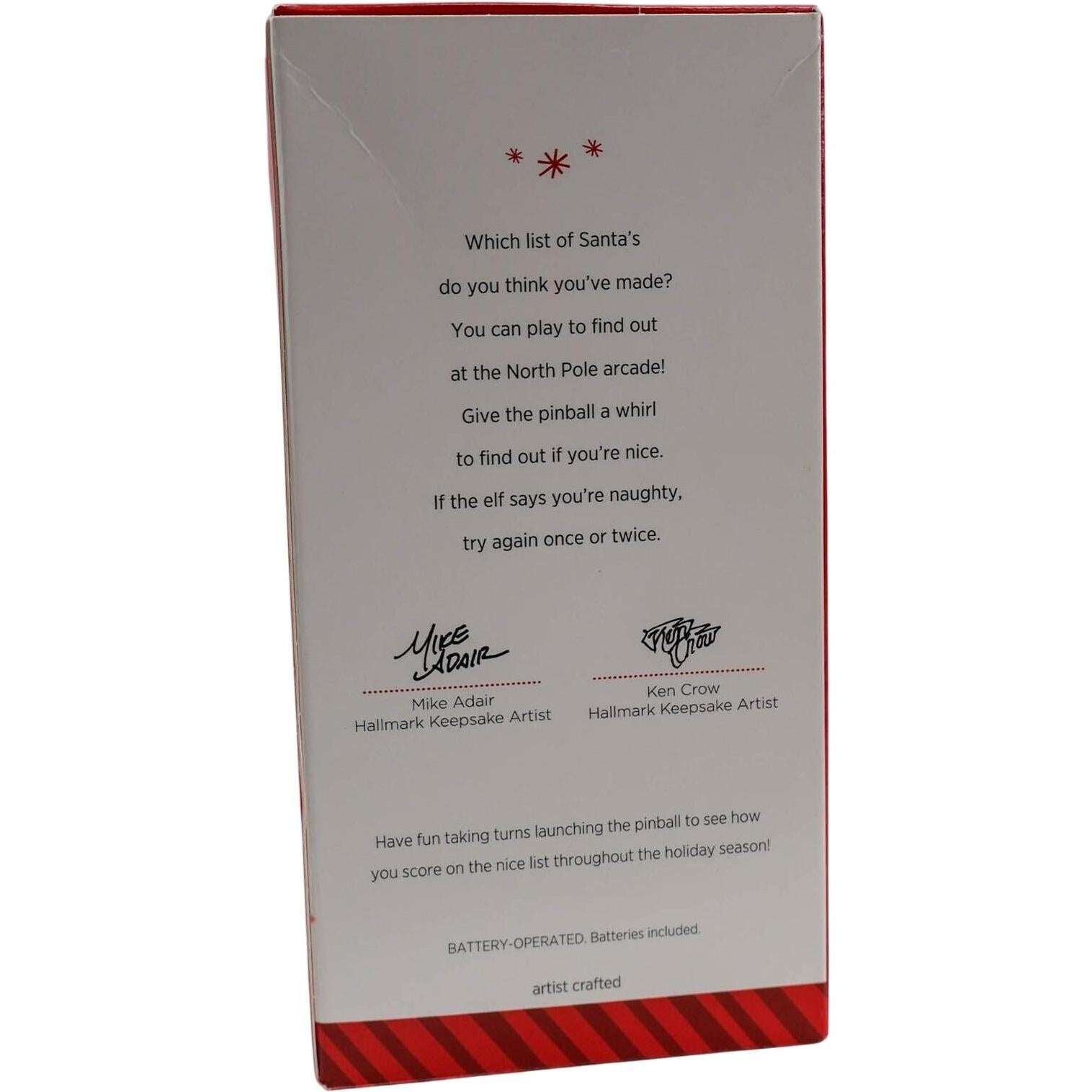 2014 Naughty or Nice? Hallmark Ornament (Pinball) QGO1416