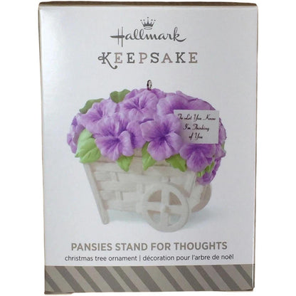 2014 Pansies Stand for Thoughts Hallmark Ornament (Flower) QHG1236